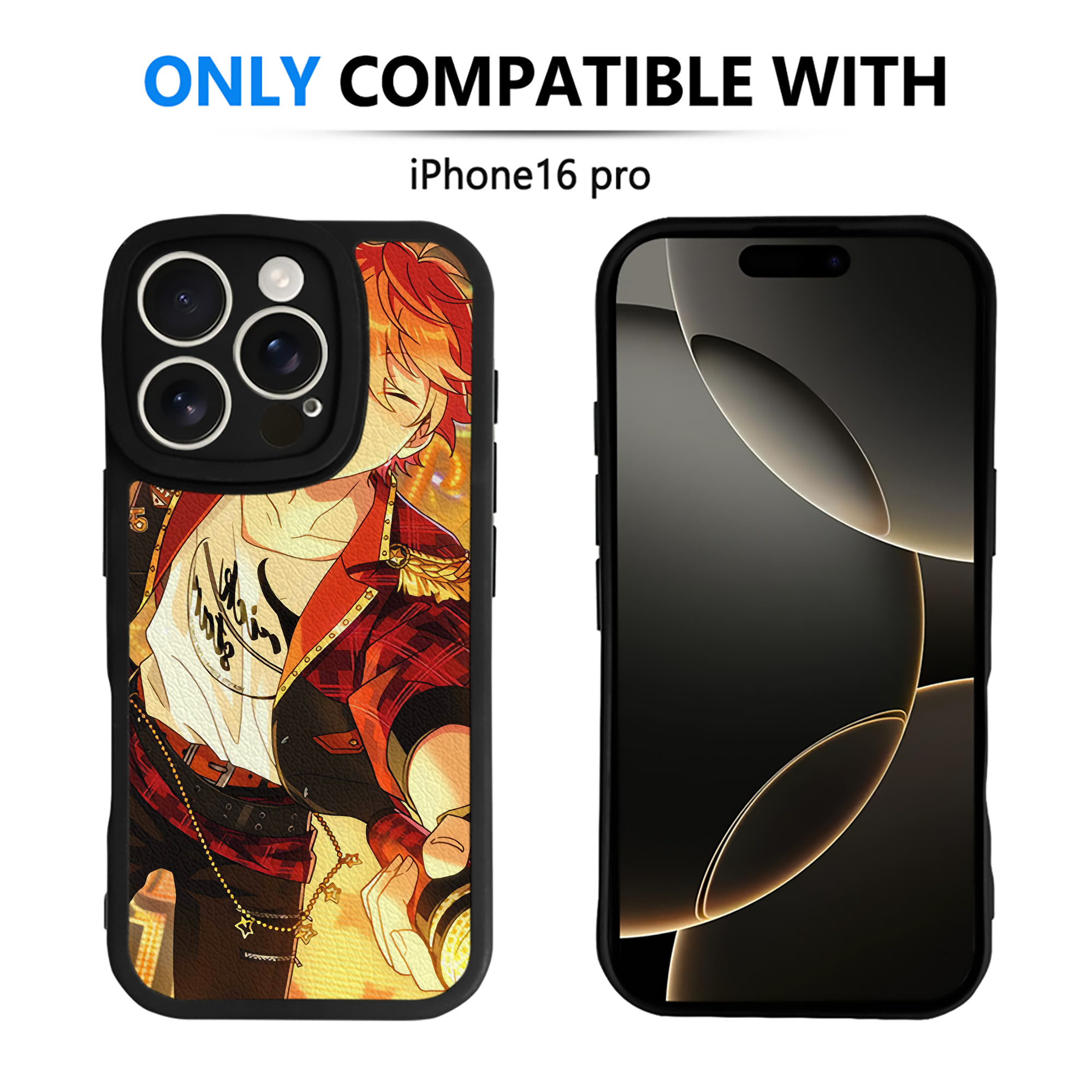 （画像用） あんさんぶるスターズ! Ensemble Stars 【iPhone 16シリーズ対応】シリコンスマホケース（レザー調） 材質：シリコン